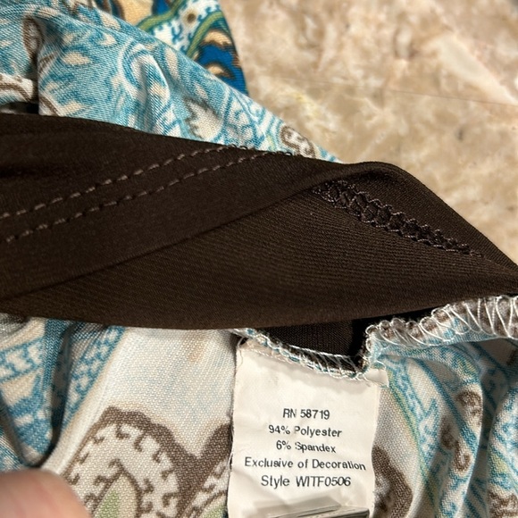 Y2K 70’s vibe,retro,Notations,blouse ,2X,Tribal Vintage,stretchy,boho,wood,beads - Picture 9 of 13